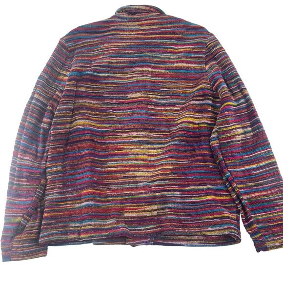 Chicos Design Multicolor Striped Jacket Size Small Chico's size 0 Tapestry - Picture 4 of 4